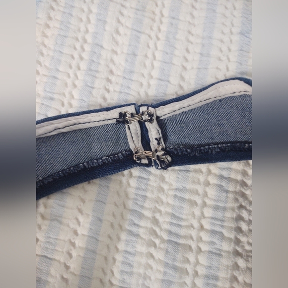 Elephant Leg Denim Jumpsuit - Picture 4 of 7